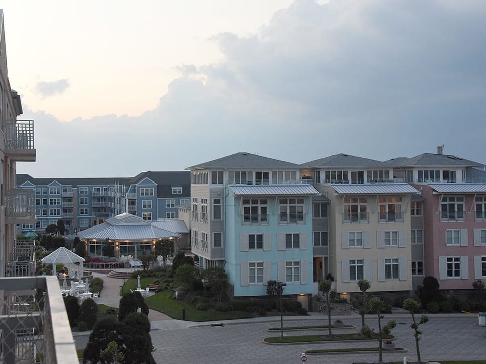 Balcony view facing west