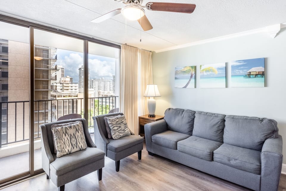 Furniture, Couch, Ceiling Fan, Indoors, Room