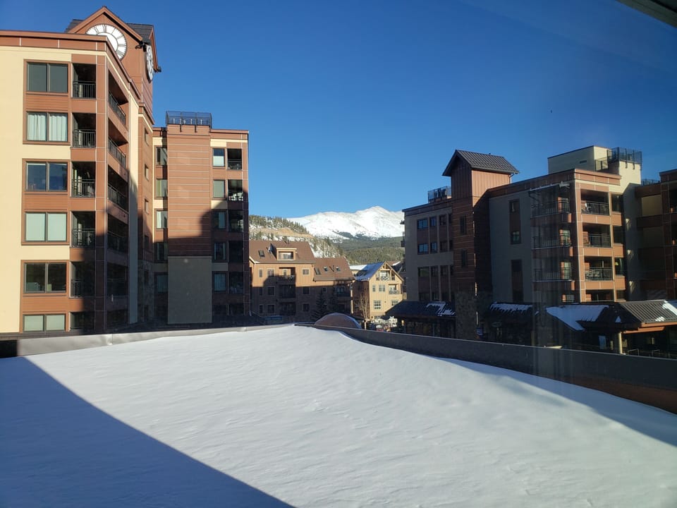 View of Mt. Baldy from the living room!  