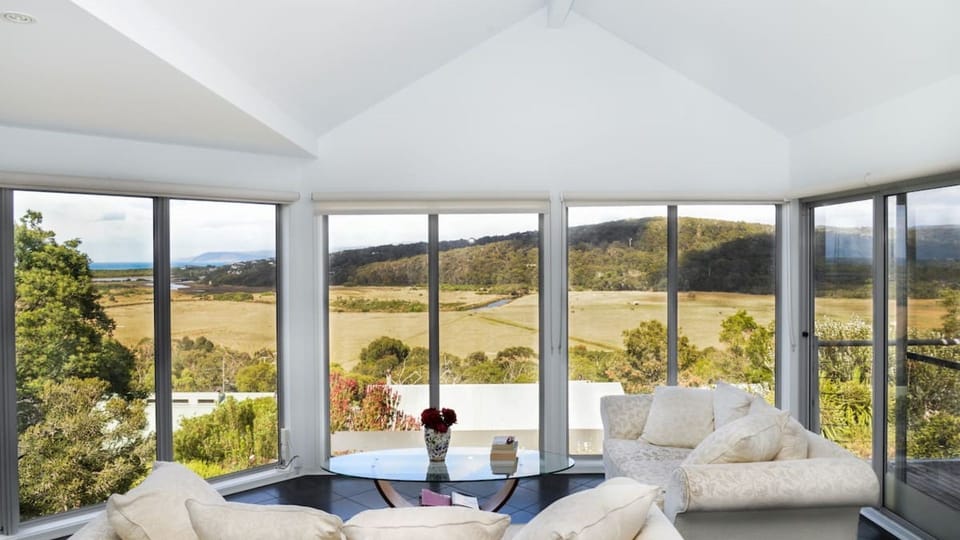 Part of the 180 degree views from the open plan living, kitchen & dining room