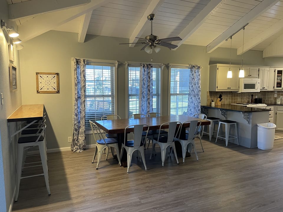 dining area with seats for 14