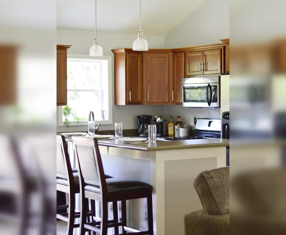 Kitchen view from living room