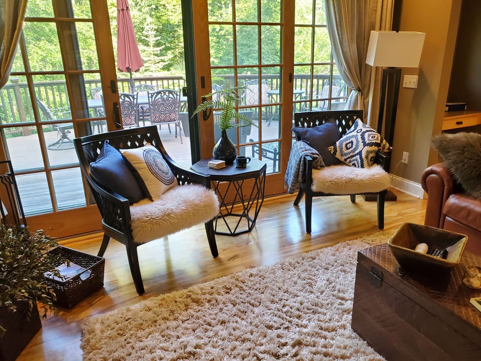 Family room view to deck