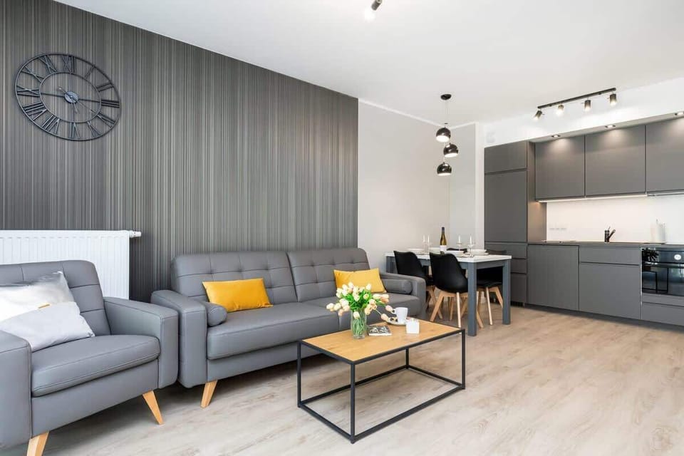 Spacious living room with full equipment.