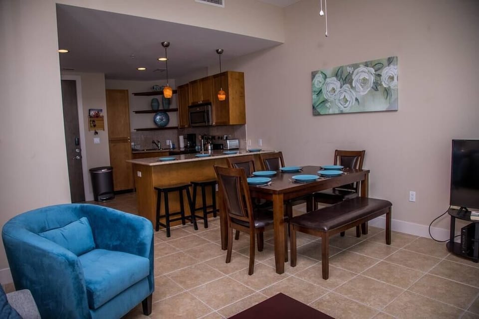 The open concept allows an amazing view, even from the kitchen. 
