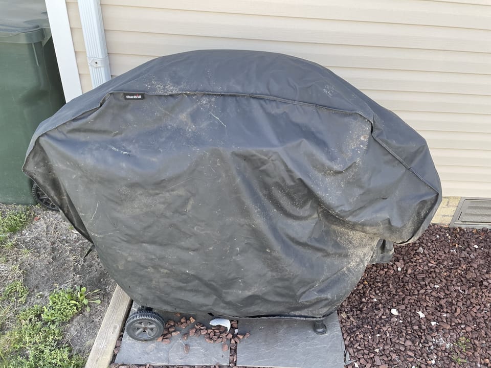 Gas grill.