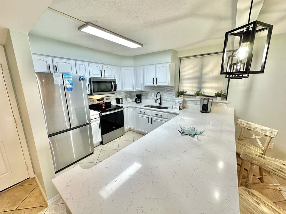 Fully stocked kitchen