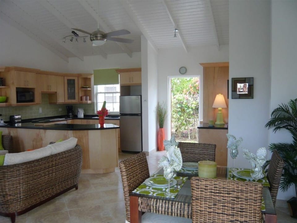 Open design which allow the Bajan Breeze to flow through.