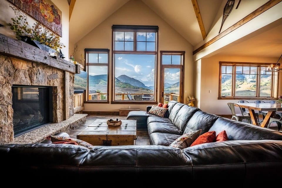 Enjoy your favorite beverage while savoring the view.  Updated Arhaus furniture.