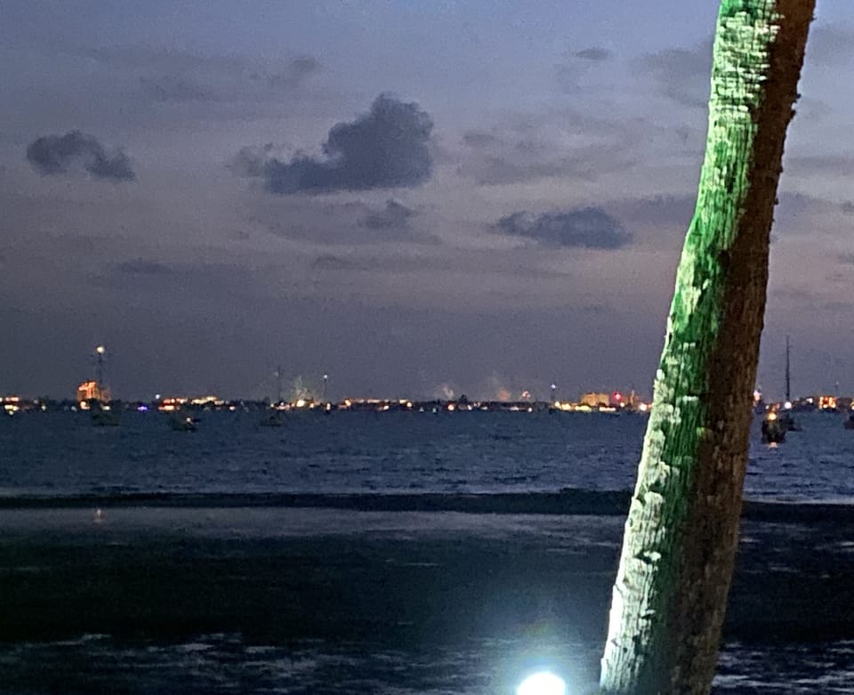 Evening view of St. Pete Beach from the pool