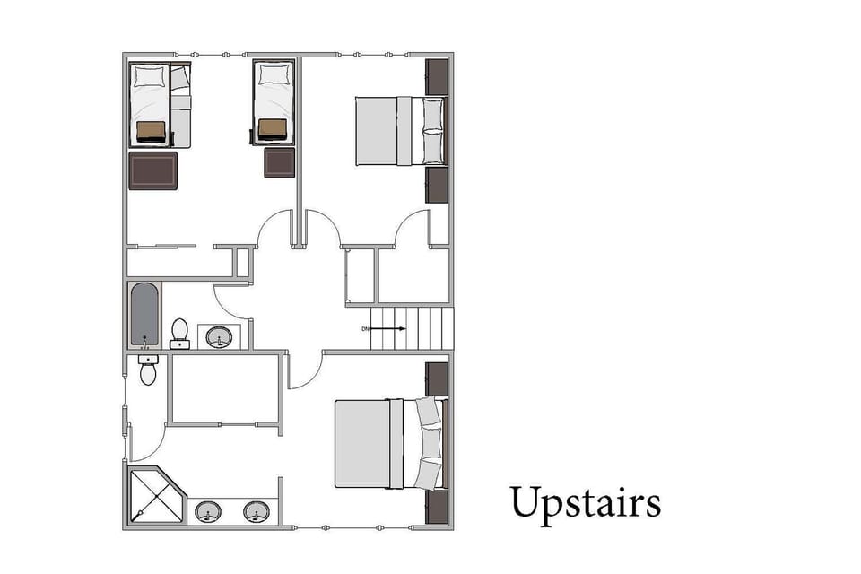 Upstairs floor plan