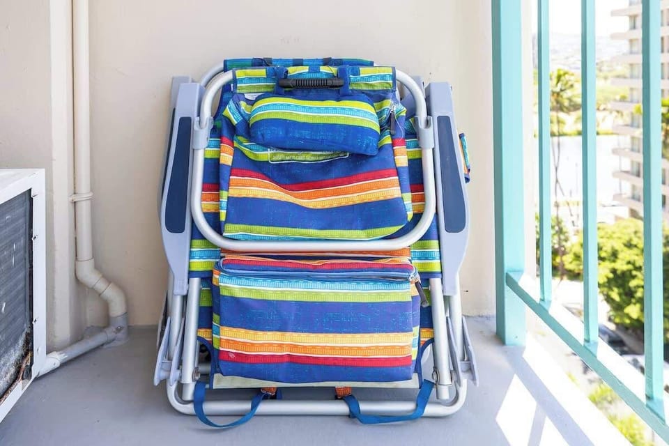 We provide 2 beach chairs