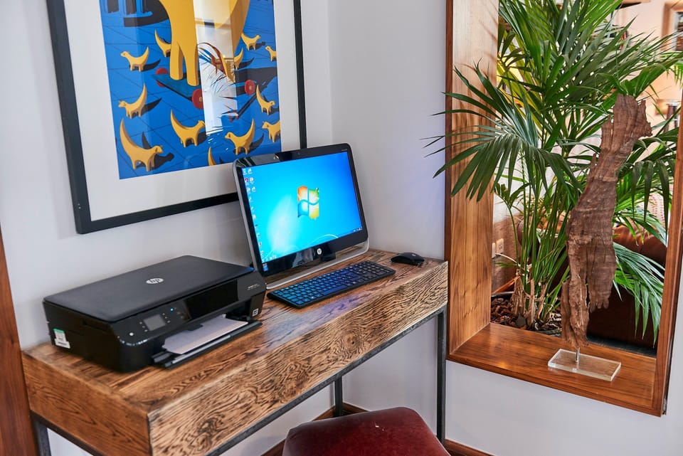 Get some work done in the business centre.