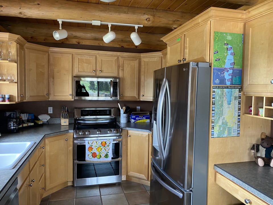 Fully stocked kitchen