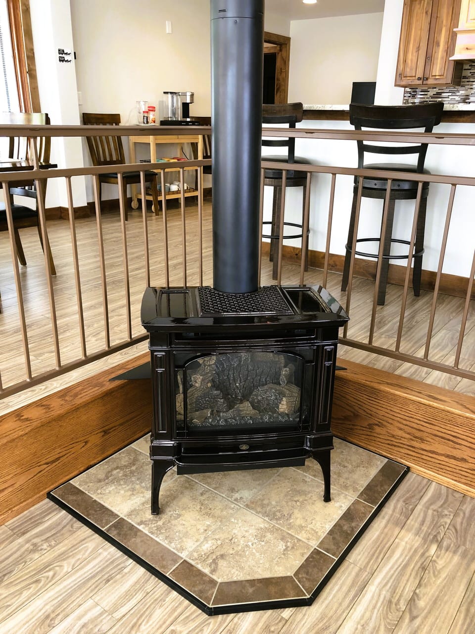 Fireplace in living room