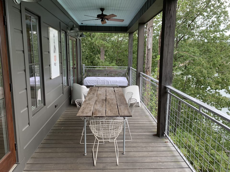 Back Deck with eating area