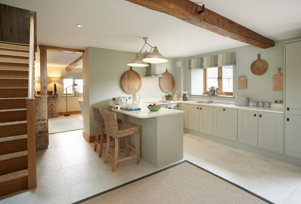 Kitchen leading through to the sitting room