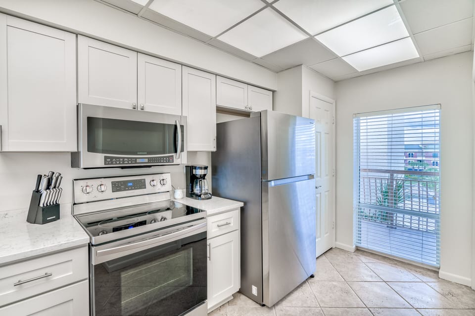 Kitchen - Equipped with Stainless Steel Appliances