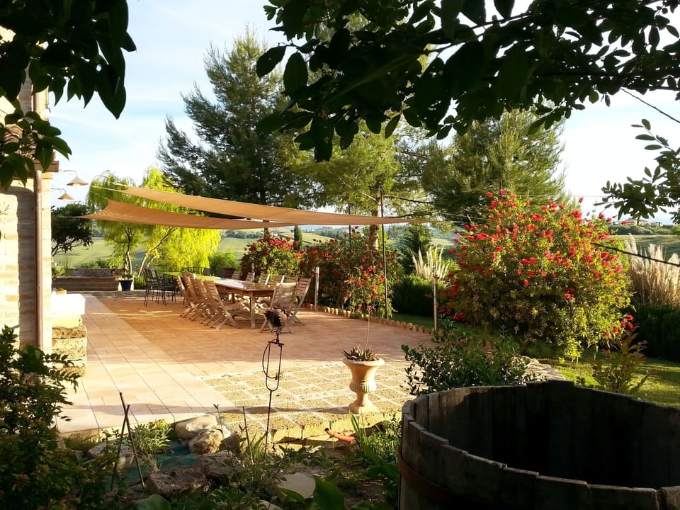 Beautiful views from shade sail patio, overlooking rolling hills & the mountains
