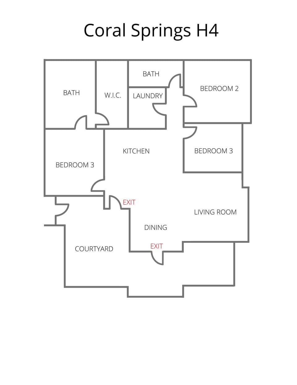 Coral Springs H4 Southern Utah Vacation Rentals- Home Floor Plan