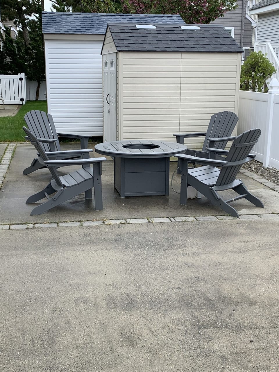 Firepit out back