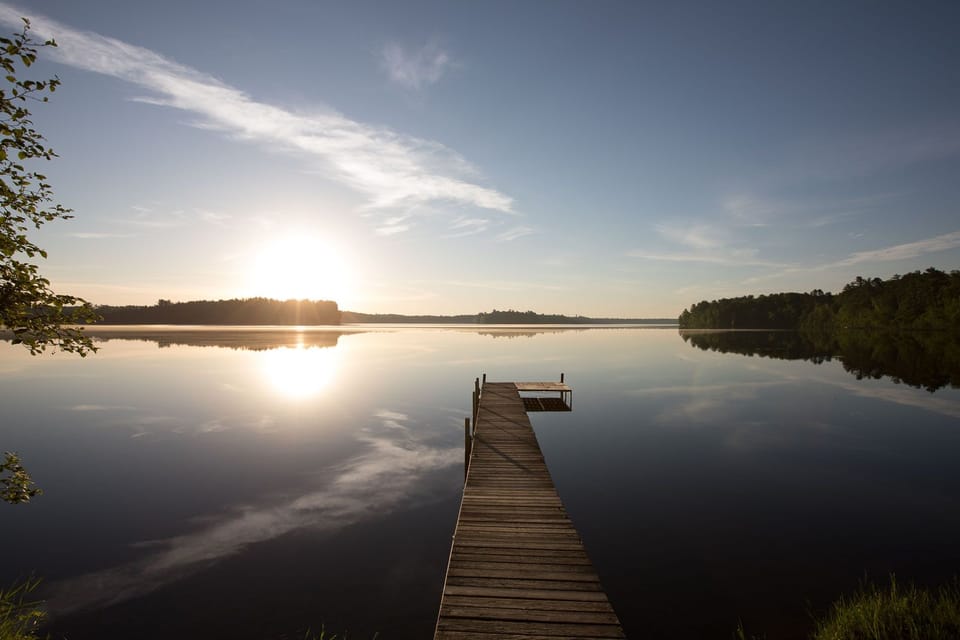 The left side of the dock is used by Keith Island visitors.