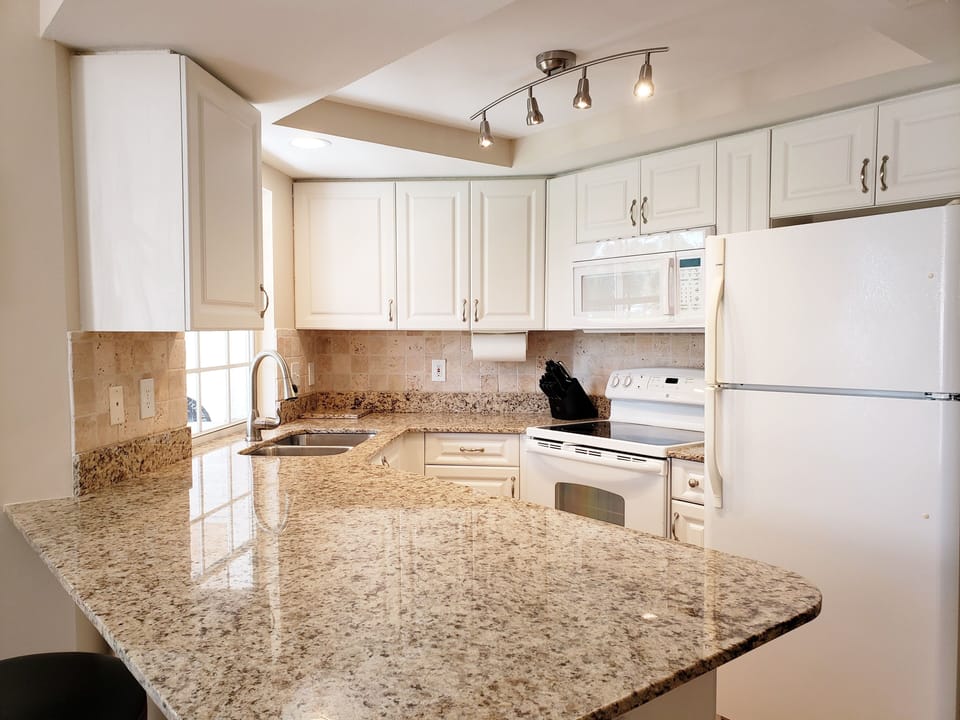 Renovated kitchen with all that you need to enjoy a meal at "home"