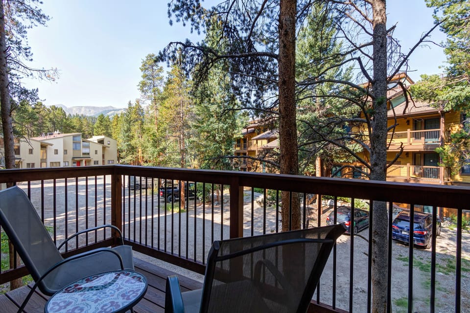 Wooded view from the deck