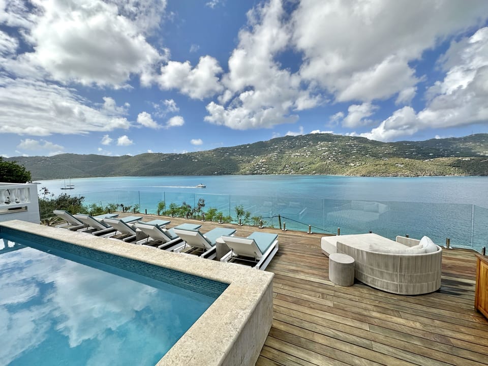 Endless Views of Magens Bay from Pallina's Pool Deck