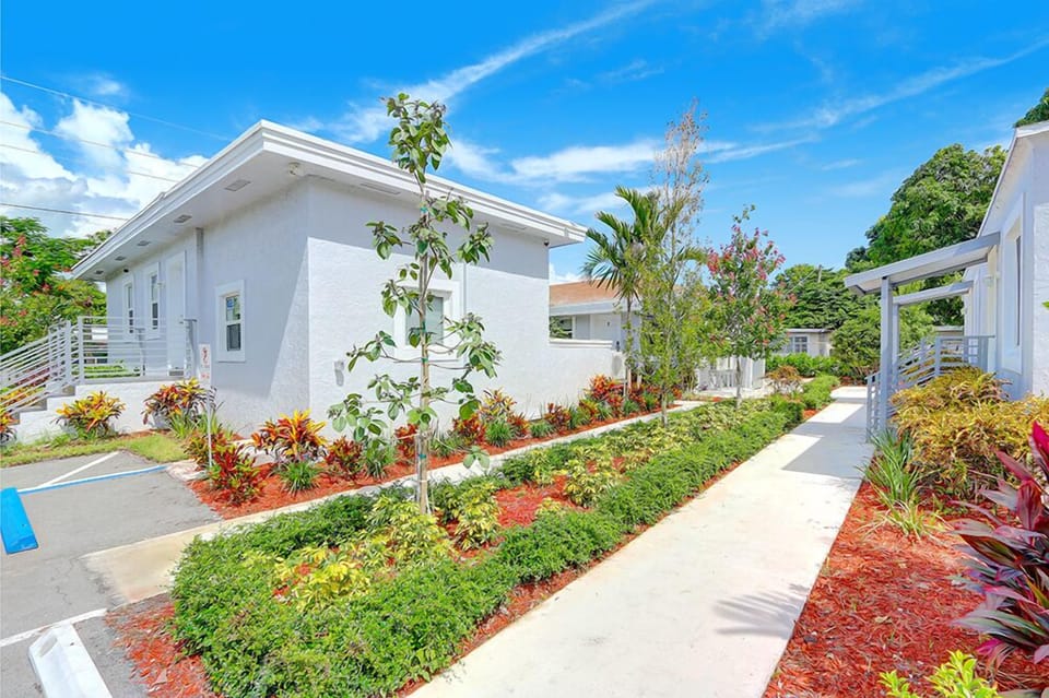 Breathe in fresh air & walk along plant-lined walkways
