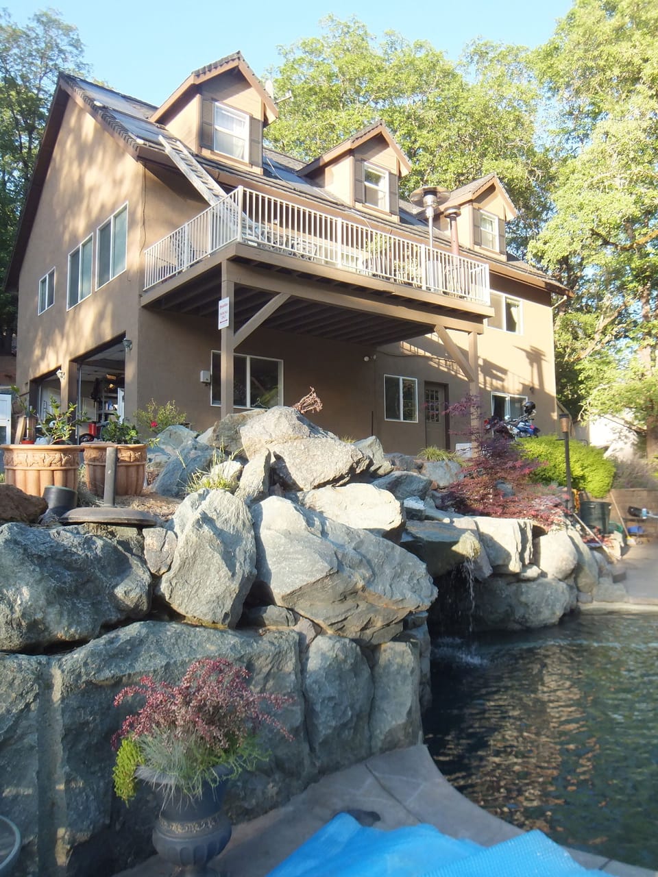 House and pool.