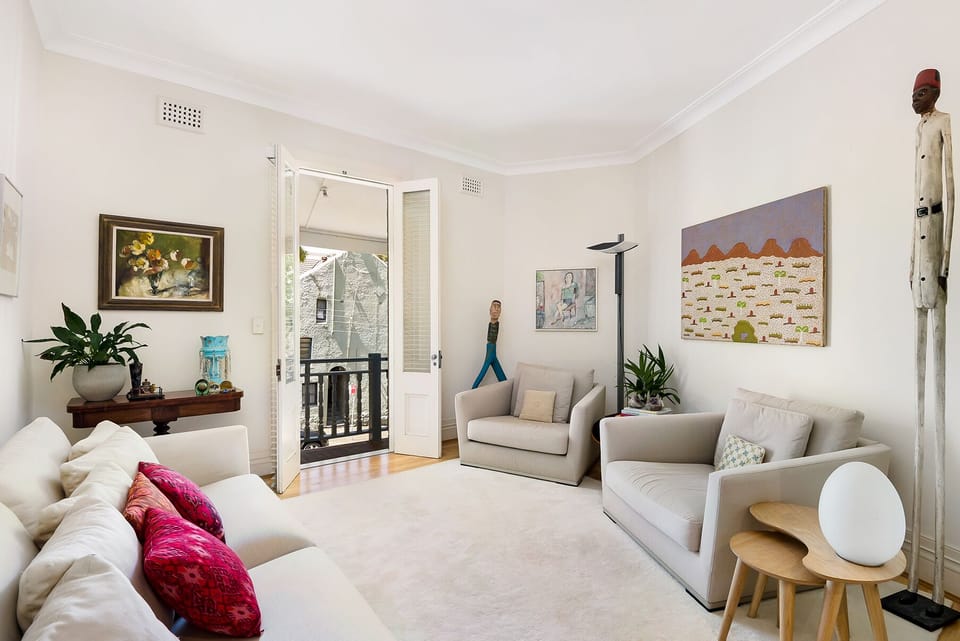 Living Room with doorway to balcony.