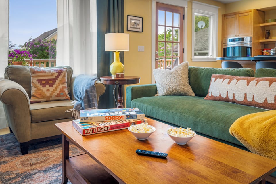 Charming seating area ideal for morning coffee or conversation.