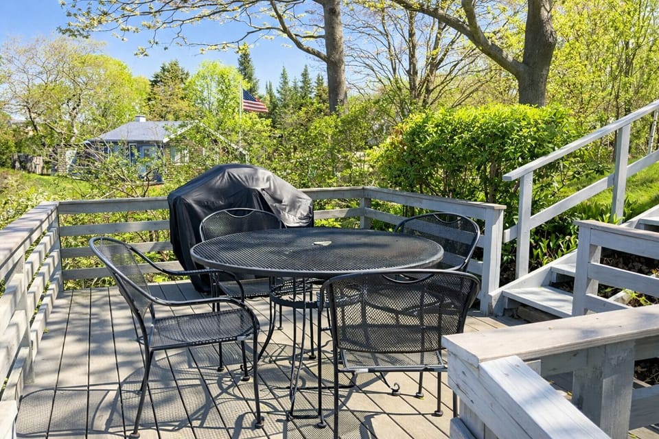 Feel free to enjoy using the gas grill or just a have a cocktail on the upper level of the deck.