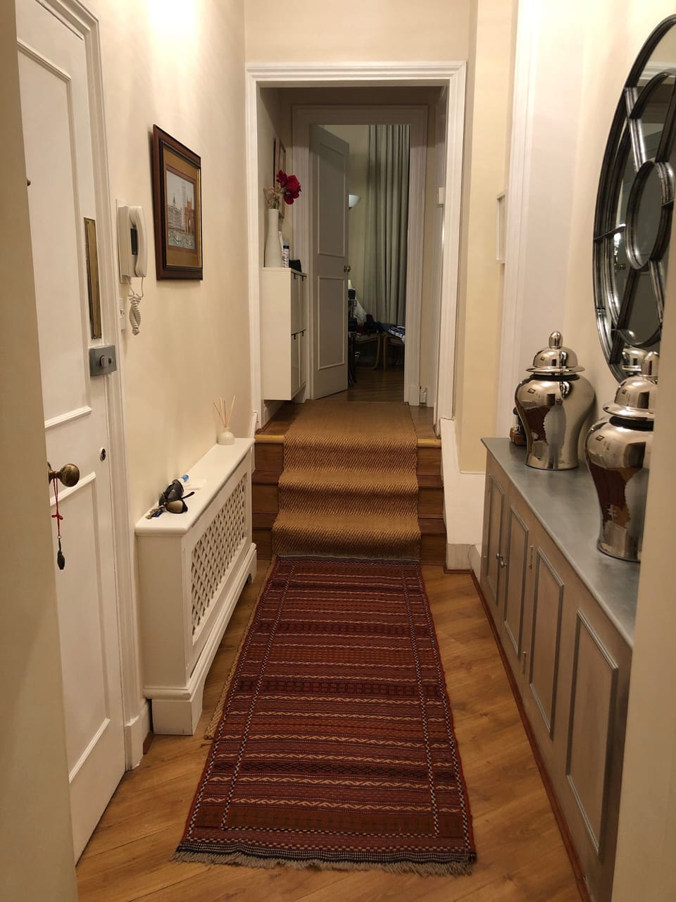 Corridor between living room and bedroom 