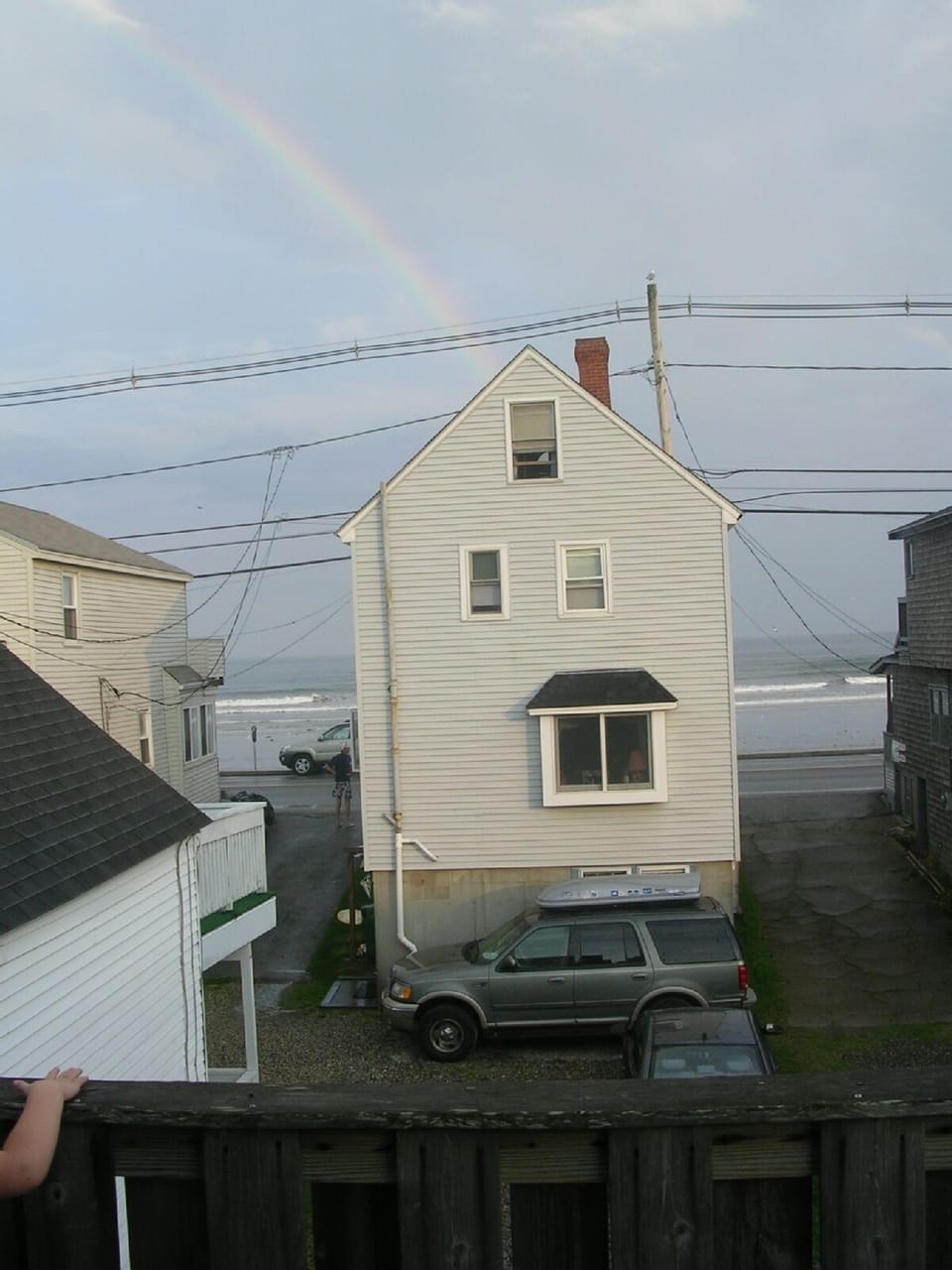 Deck View with Rainbow