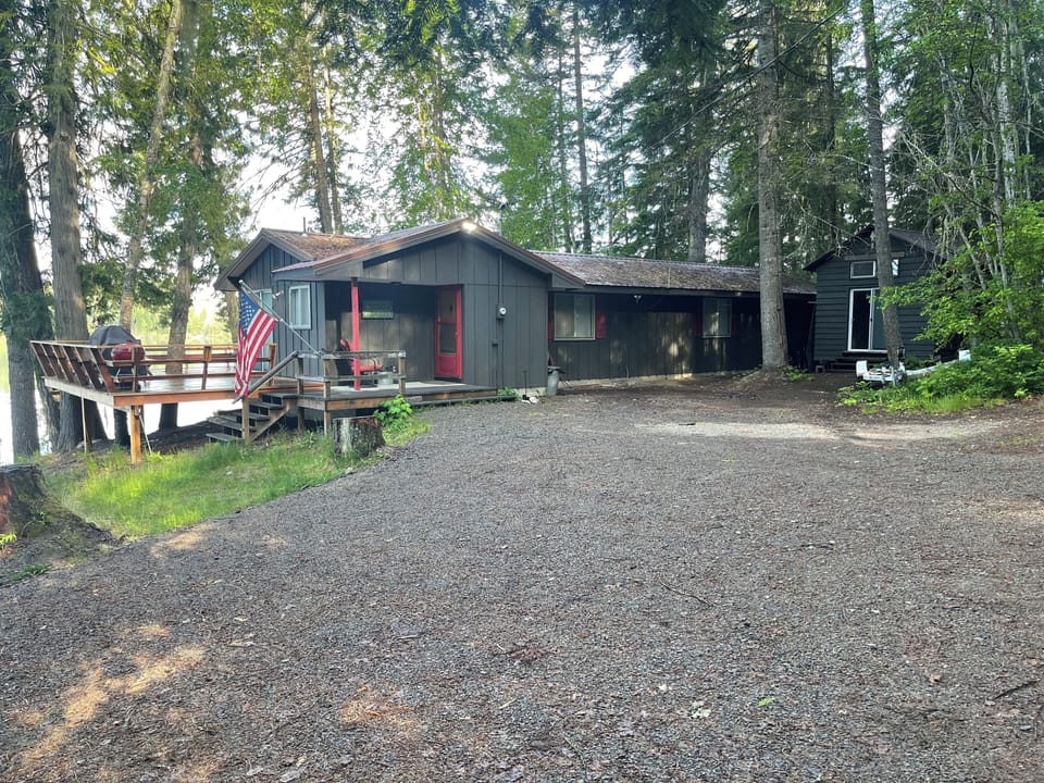 Fresh Paint on House, Bunk House to Right