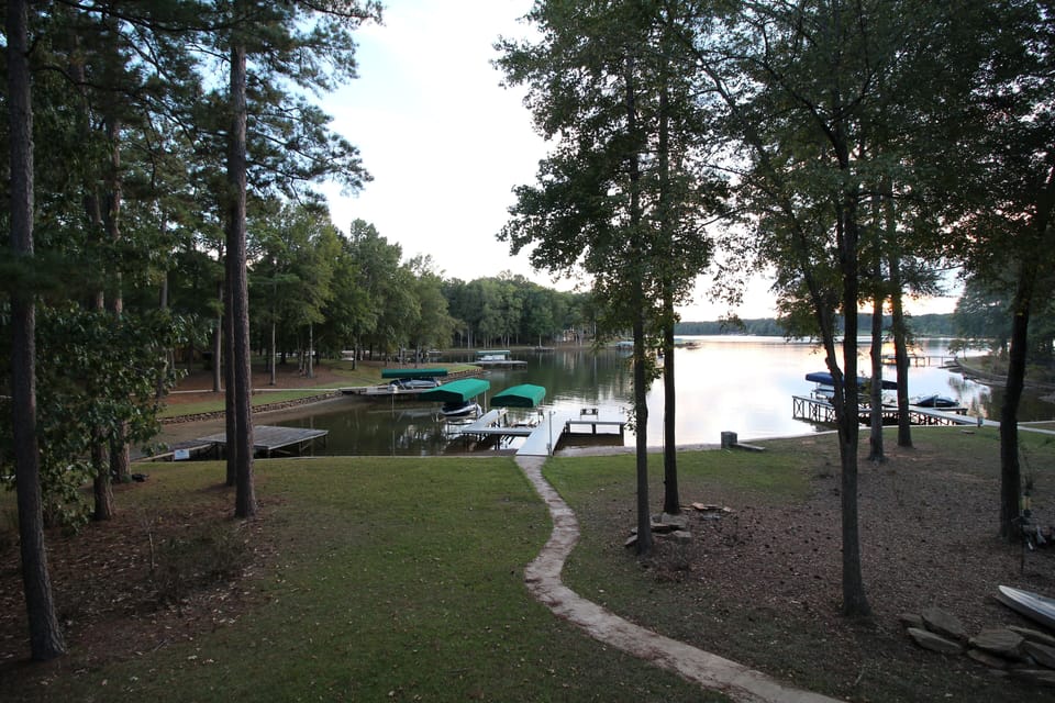 Dock.  Seating areas.  Beautiful views
