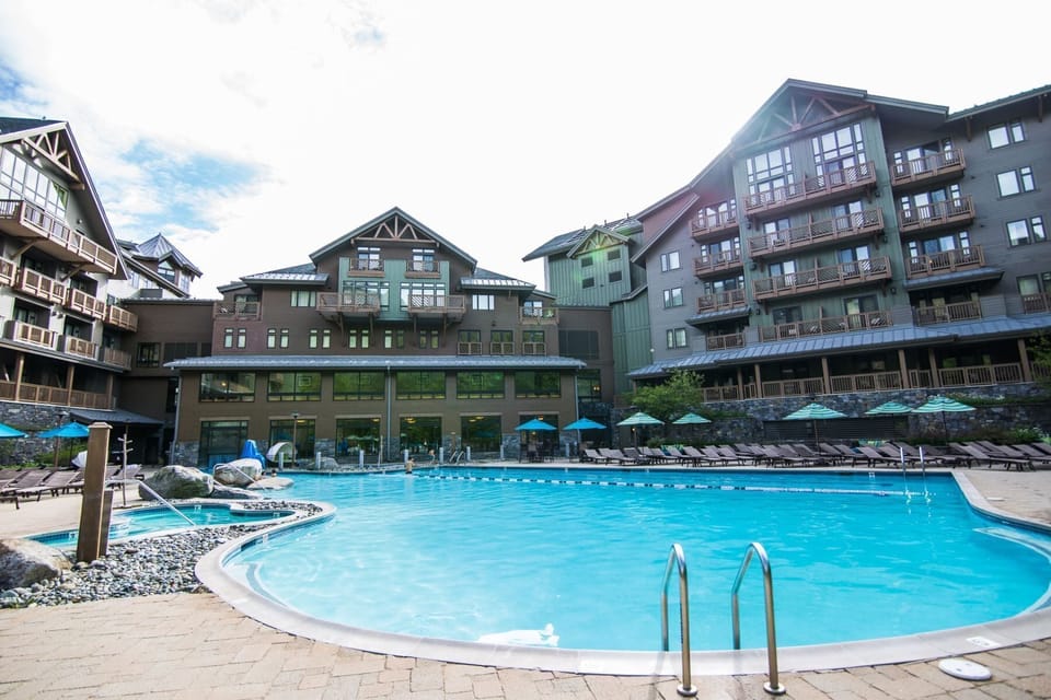 Heated pool is open year-round