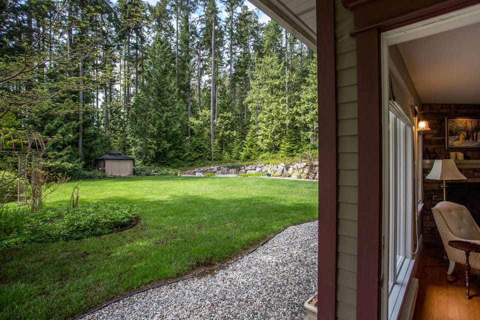 Large shared yard