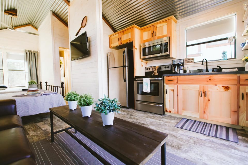 Full kitchen ready with essentials.