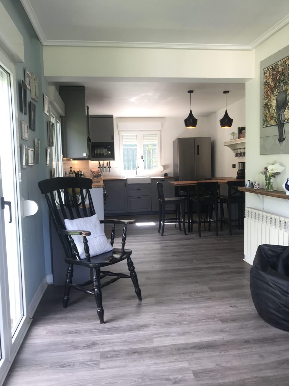 First floor open plan kitchen