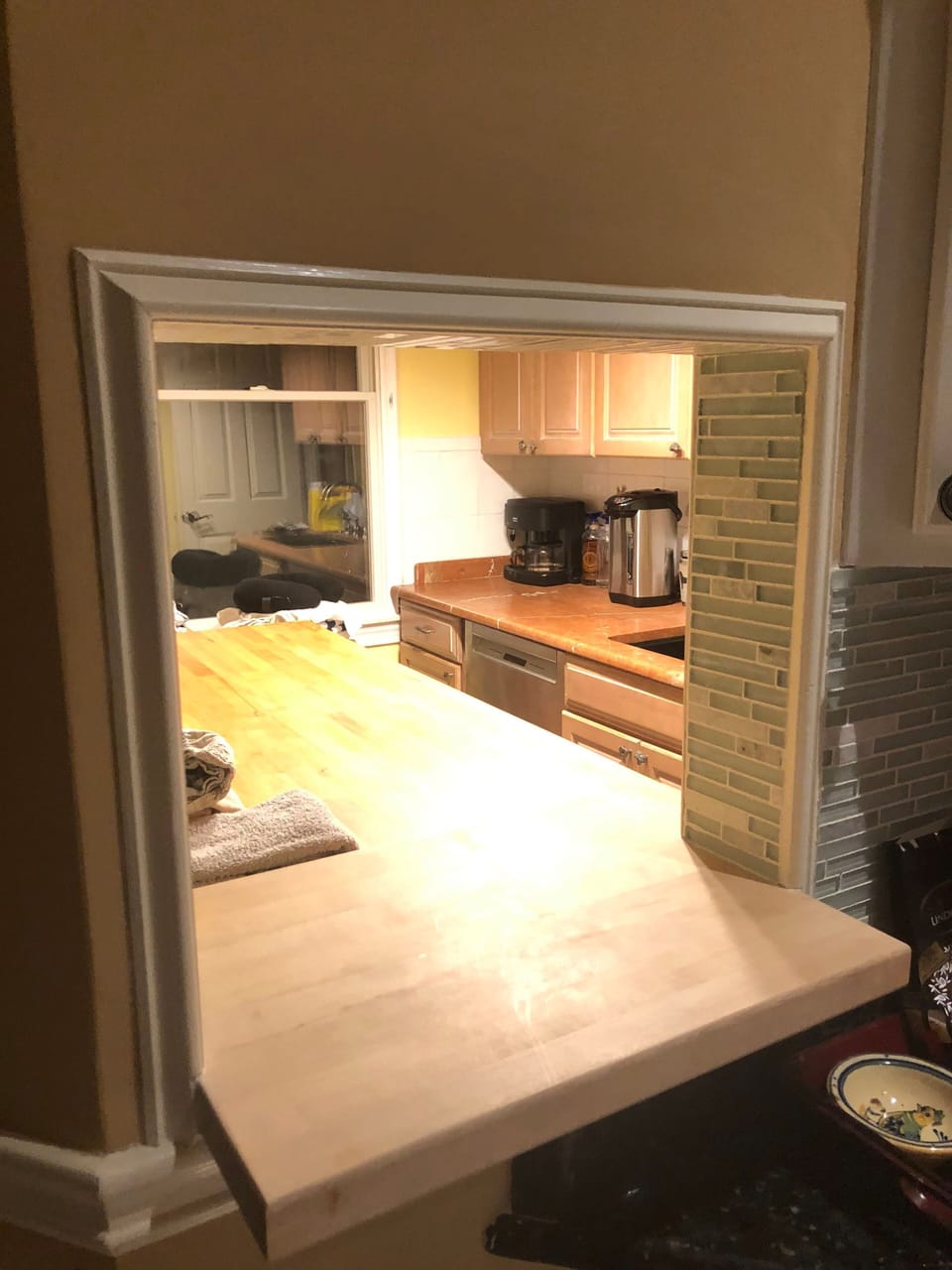 Pantry pass through to kitchen