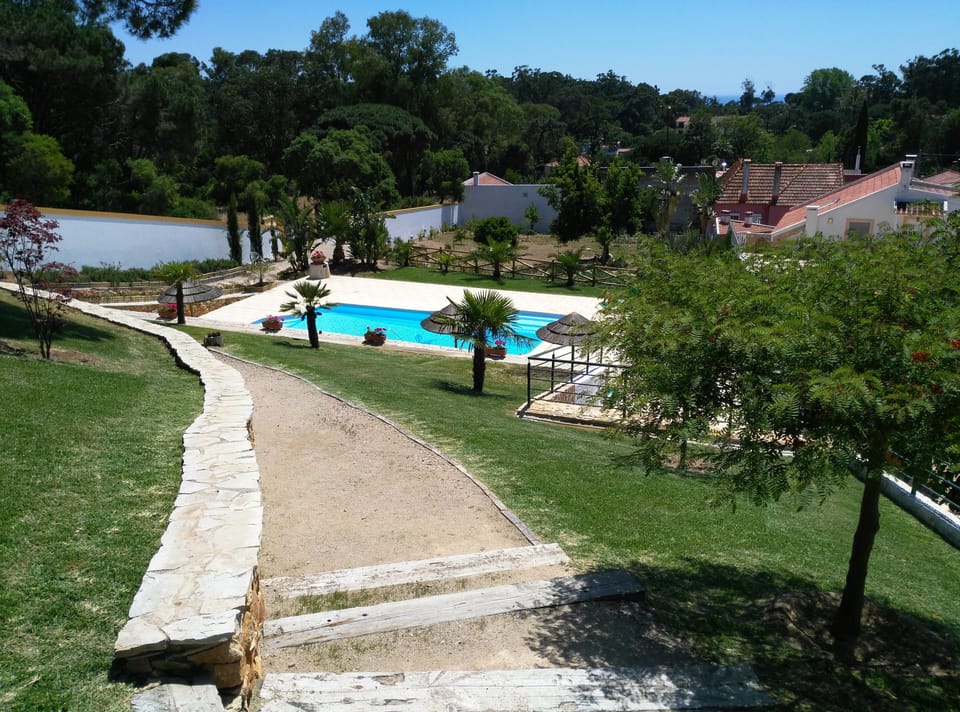 Footpath to pool area