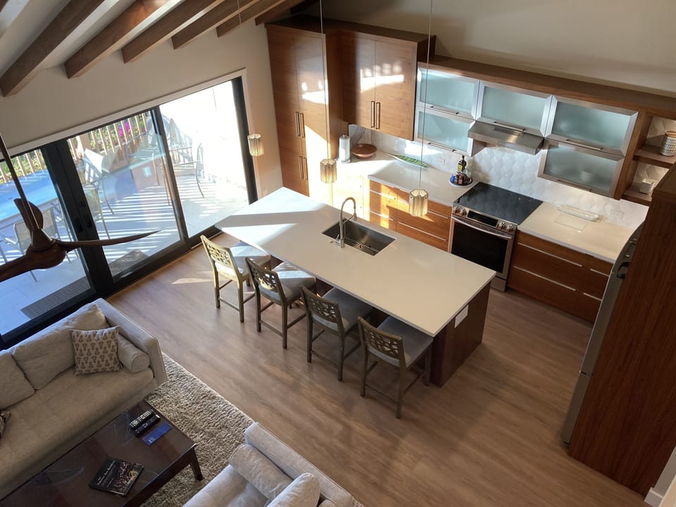 Spacious Kitchen with Plenty of Storage Space and Pantry