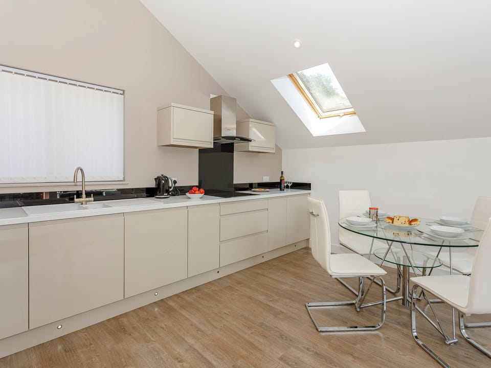 Tastefully modernised kitchen area | Waterside Lodge Thirteen, Elland, near Brighouse 
