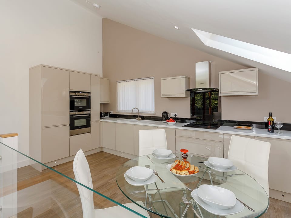 Tastefully modernised kitchen area | Waterside Lodge Thirteen, Elland, near Brighouse 