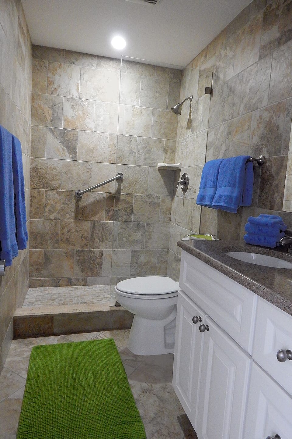 Walk-in Shower with Glass Partition