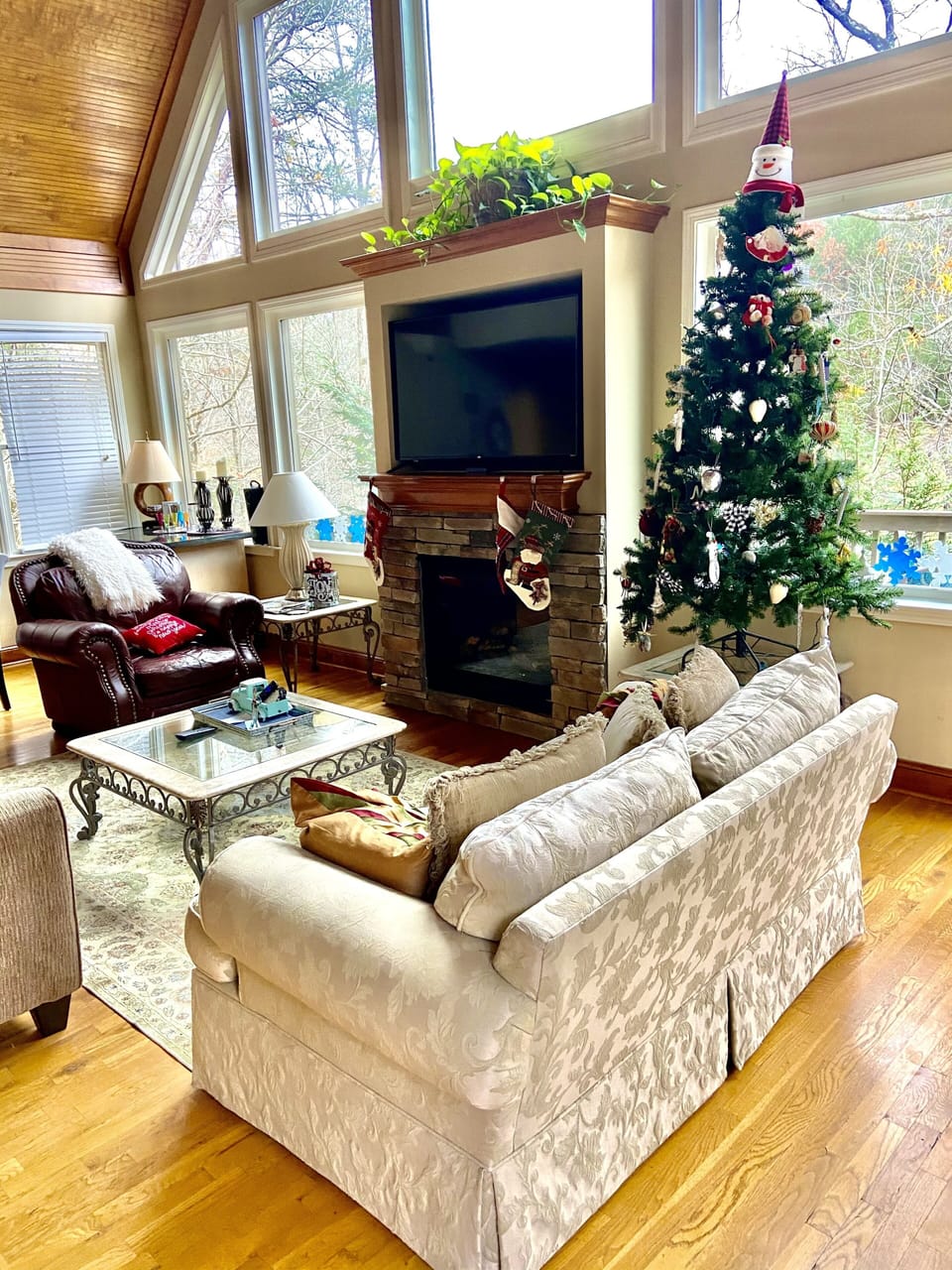 dramatic view in the living room 