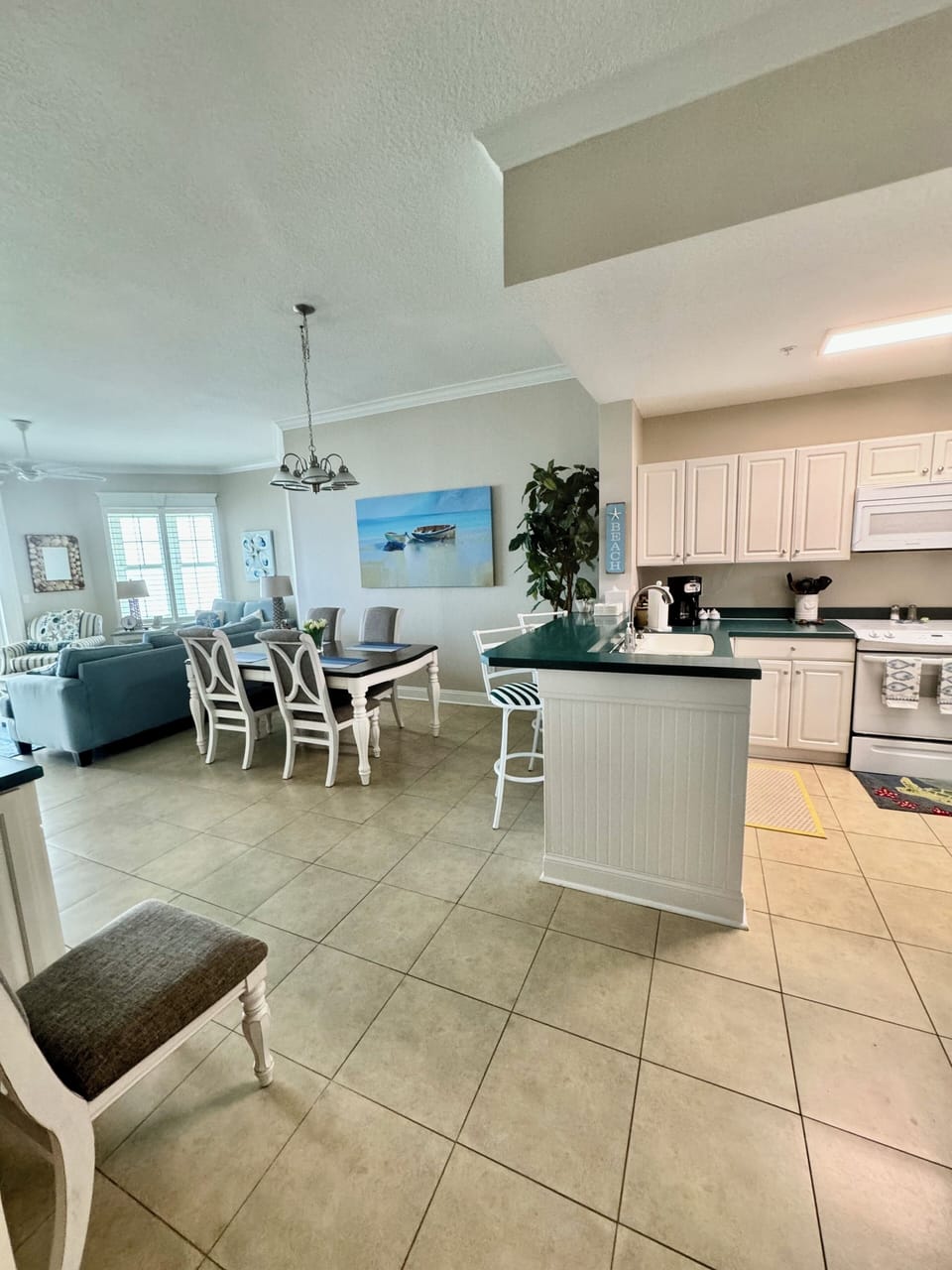 Kitchen and dining area